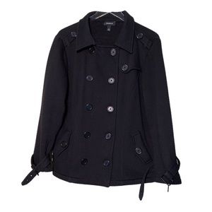 plus size navy pea coat
